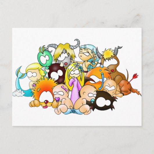 ZodiaK-Babes Postkarte (Vorderseite)