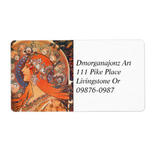 Zodiak Woman von Mucha