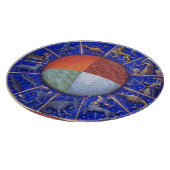 ZODIAKALE UNTERZEICHNUNGEN MIT VIER ELEMENTEN SCHNEIDEBRETT (Ecke)