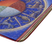 ZODIAKALE ZEICHEN MIT VIER ELELEMENTEN SCHNEIDEBRETT (Ecke)