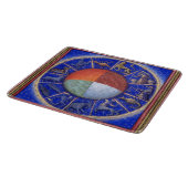 ZODIAKALE ZEICHEN MIT VIER ELELEMENTEN SCHNEIDEBRETT (Ecke)