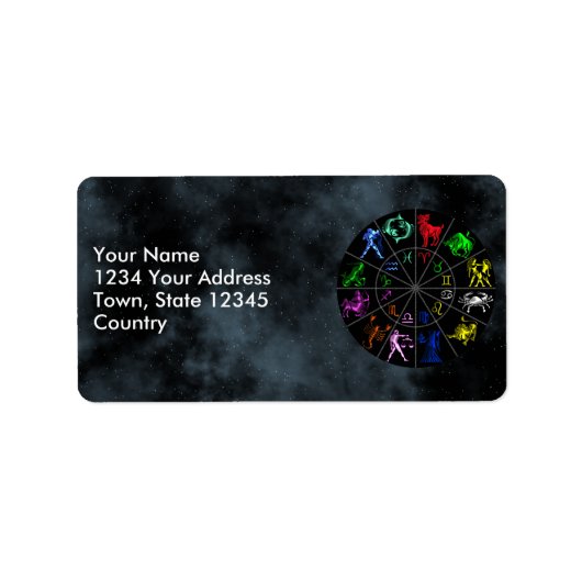 Zodiakarden Adressaufkleber (Vorne)