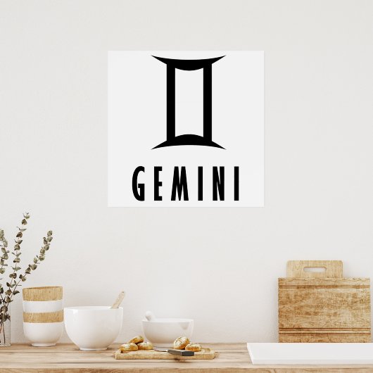 Zodiakardenzeichen Poster (Küche)