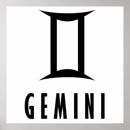 Zodiakardenzeichen Poster (Vorne)