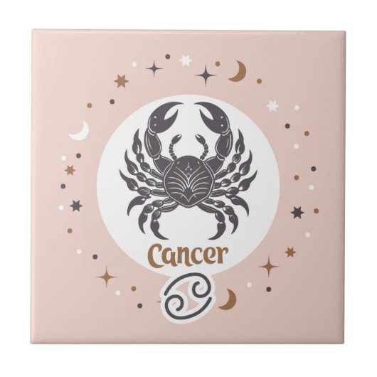 Zodiakarzinom Fliese (Vorderseite)