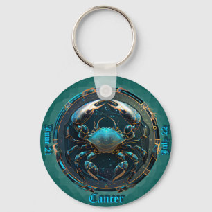 Zodiakarzinom-Individuelle Name, DATUM Schlüsselanhänger