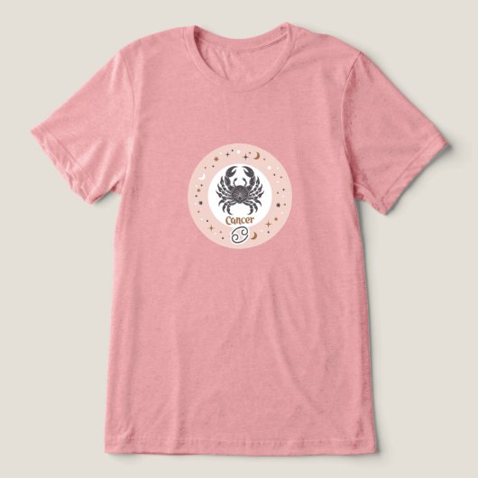 Zodiakarzinom Tri-Blend Shirt (Design Vorderseite)