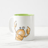 Zodiakarzinom Zweifarbige Tasse (Vorderseite Links)