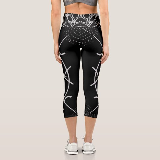 Zodiakdesign Capri Leggings (Rückseite)