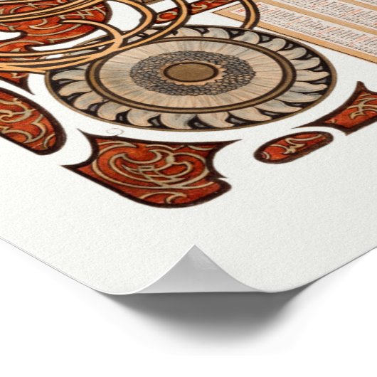 Zodiaque oder La Plume Alphonse Mucha Art Nouveau Poster (Ecke)