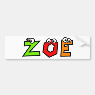 Zoe Autoaufkleber