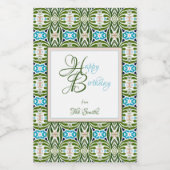 Zoe Birthday Weinetikett (Einzelnes Label)