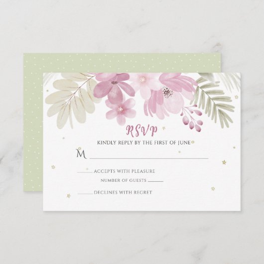 Zoe Flat Vielen Dank Notecard Dankeskarte (Vorne/Hinten)