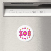 Zoe Flores Pink Magnet (In Situ (Geschirrspüler))