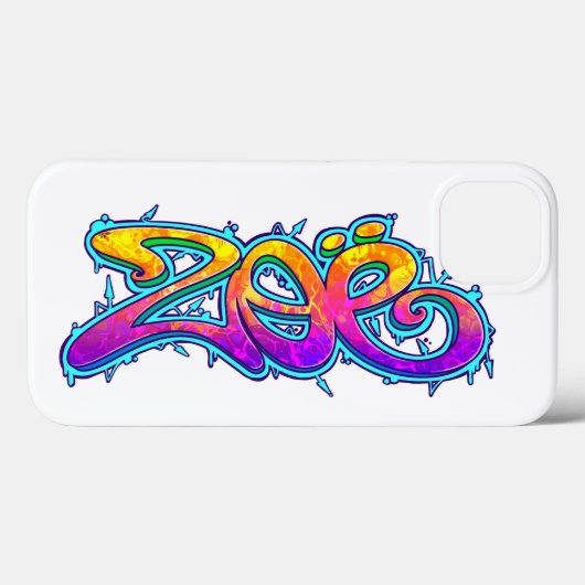 ZOE Graffiti Name - Case-Mate iPhone Hülle (Rückseite (Horizontal))