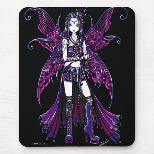 "Zoe" himmlischer rosa feenhafter Mousepad (Vorne)