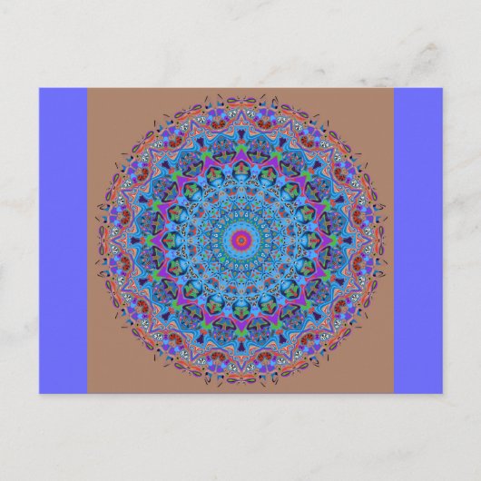 Zoe Mandala Design Postkarte (Vorderseite)