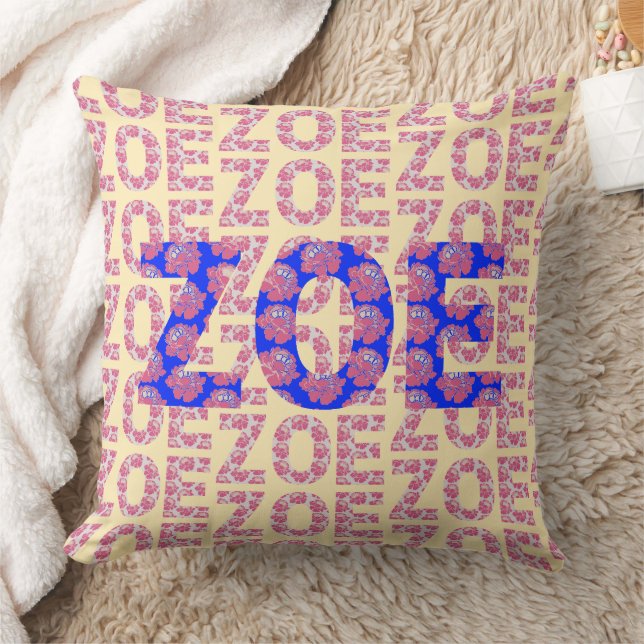 Zoe Namensmuster  Kissen (Decke)