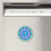 ZOE ~ Personalisiertes Ostermuster Fraktal ~ Magnet (In Situ (Geschirrspüler))