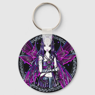 Zoe Pink Moon & Stars Fairy Schlüsselanhänger