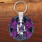 Zoe Pink Moon & Stars Fairy Schlüsselanhänger (Vorderseite)