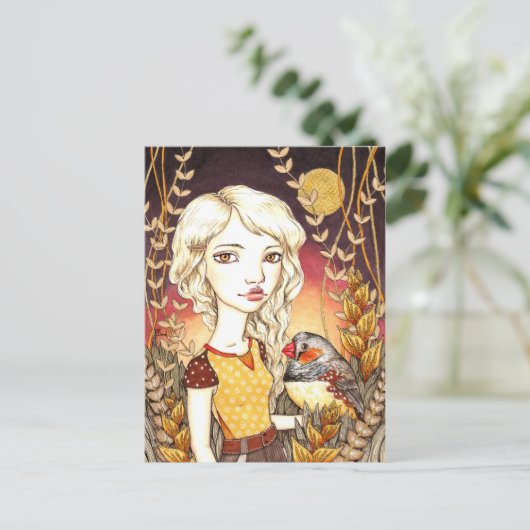 Zoe Postkarte (Stehend Vorderseite)