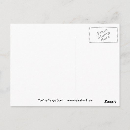 Zoe Postkarte (Rückseite)