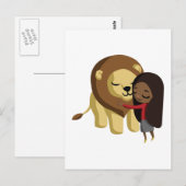 Zoe und Erdnuss die Löwe Postkarte (Vorne/Hinten)