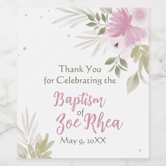 Zoe Wine Label Weinetikett (Einzelnes Label)