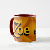 Zoebedeutungs-und -namen-Ursprungs-Tasse Tasse (Vorderseite Links)