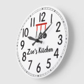Zoe's Kitchen Large Clock Große Wanduhr (Winkel)