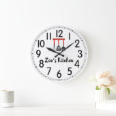 Zoe's Kitchen Large Clock Große Wanduhr (Zuhause)