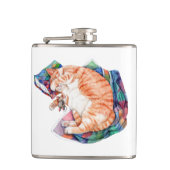 Zoe's Winter Nickerchen Flachmann (Vorderseite)