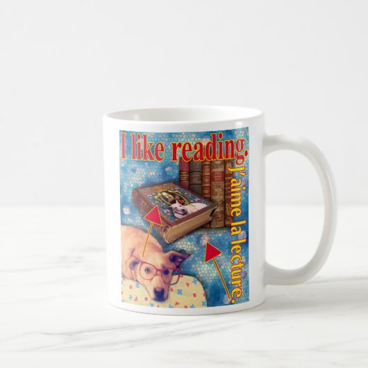ZoeSPEAK - Ich lese gerne. Kaffeetasse (Rechts)