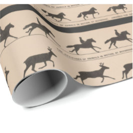 Zoetrope antike Tieranimation Geschenkpapier