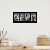 ZOEY Alphabet Letter Name Art Poster (Küche)