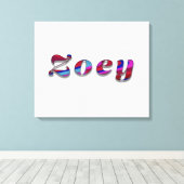 Zoey-Funky Wave Design Leinwanddruck (Insitu (Holzboden))