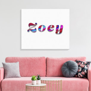 Zoey-Funky Wave Design Leinwanddruck