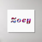 Zoey-Funky Wave Design Leinwanddruck (Vorderseite)