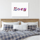 Zoey-Funky Wave Design Leinwanddruck (Insitu (Schlafzimmer))