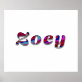 Zoey-Funky Wave Design Poster (Vorne)