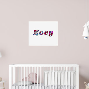 Zoey-Funky Wave Design Poster