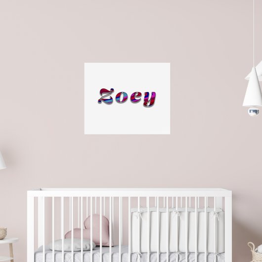 Zoey-Funky Wave Design Poster (Kinderzimmer 2)