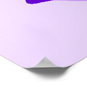 Zoey in Lila Poster (Ecke)