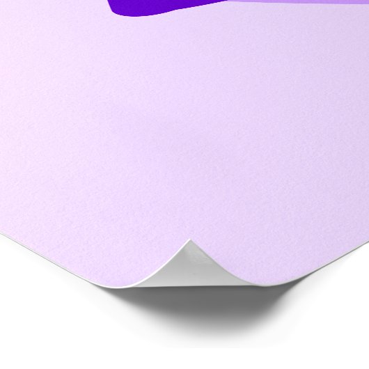 Zoey in Lila Poster (Ecke)