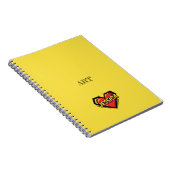 Zoey Jessica Yellow Notizblock (Rechte Seite)