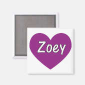 Zoey Magnet (Vorderseite/Rückseite)