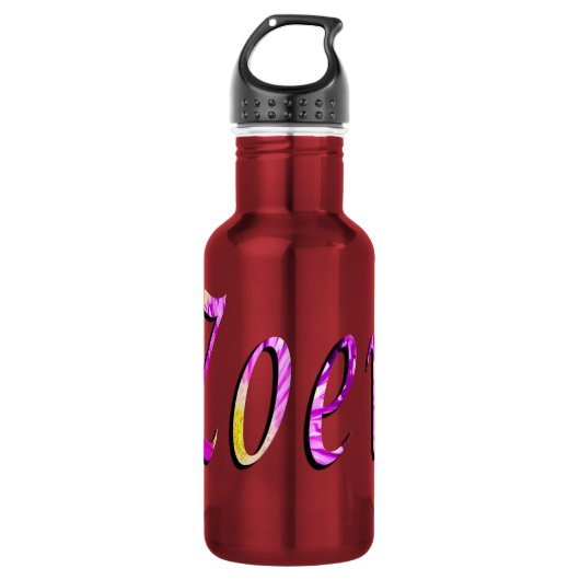 Zoey, Name, Logo Trinkflasche (Vorderseite)
