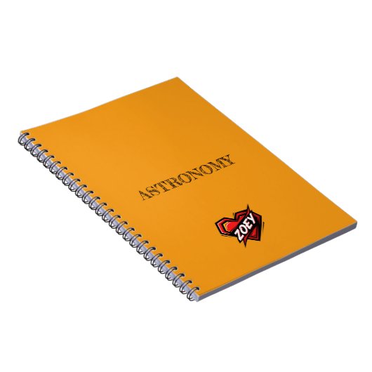 Zoey Orange Notizblock (Rechte Seite)