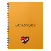 Zoey Orange Notizblock (Vorderseite)